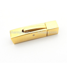 BX113 Wholesale stainless steel jewelry finding Golden Square stainless steel clasp for rope bracelets